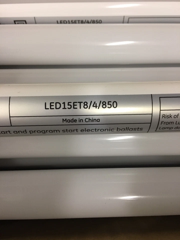 1~ GE LED TUBE LIGHT LED15ET8/4/850 15w, T8, Medium Bi-Pin (G13). 49YR78 5000k - Image 1 of 1