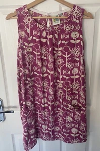 Weird Fish Dress Size UK 10 Women's Weird Fish  Pink Dress With Pockets In VGC - Picture 1 of 6
