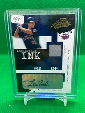 2004 Absolute Absolutely Ink Swatch Single #AI-69 Lew Ford Twins 43/50