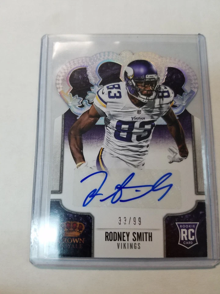 Rodney Smith 2013 Crown Royale Silver Holofoil Rookie Auto #183 Serial #33/99 - Image 1 of 1