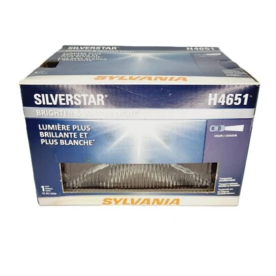 SYLVANIA H4651 ST.BX SilverStar Brighter & Whiter Light Beam Lamp - Image 1 of 4