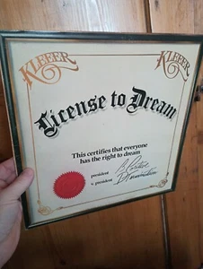 VG+ Vinyl KLEER License To Dream LP - Bild 1 von 3