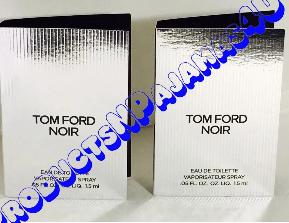 LOTE de 2 ~ Tom Ford NOIR Eau de Toilette 0,05 fl. oz/1,5 ml MUESTRAS EN TARJETA Envío gratuito Foto 1 de 1
