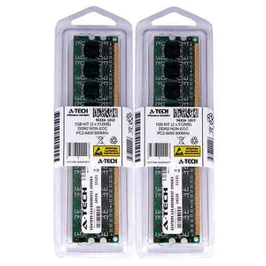 1GB KIT 2 x 512MB DIMM DDR2 NON-ECC PC2-6400 800MHz 800 MHz DDR-2 1G Ram Memory - Picture 1 of 1