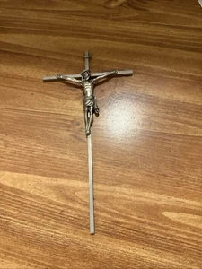 Vintage 10" Wandkreuz Kruzifix Jesus am Kreuz Wandbehang - Bild 1 von 7