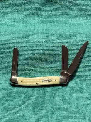 Navaja de bolsillo Case Natural Handle Stockman 6318 2001 de 3 hojas Foto 1 de 4