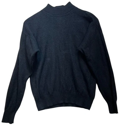 Suéter Pullover Casual Esquinero Mujer Cachemira Tejido Manga Larga Talla XL Negro Foto 1 de 4