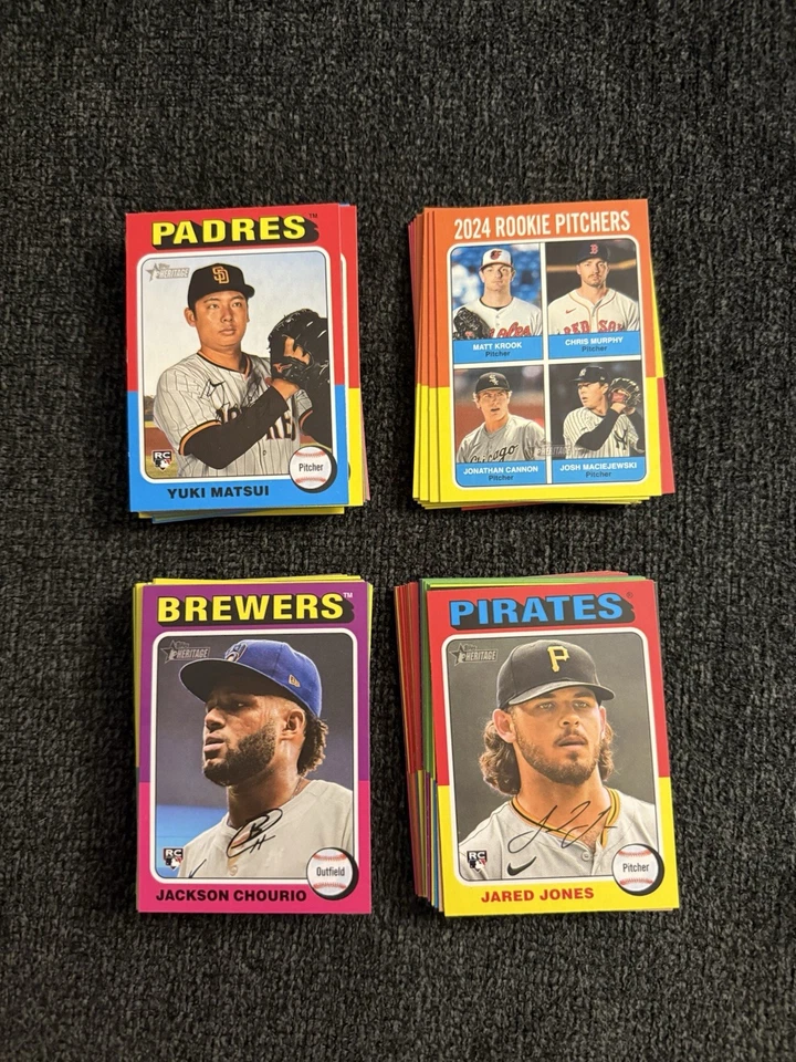 2024 Topps Heritage High Numbered Cards #500-725 /RC/SP/Inserts - Image 1 of 1