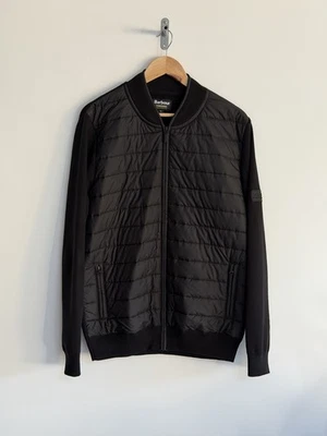 Barbour International Hybrid Quilted Zip Through Jersey Jacket Black XL - Image 1 of 4