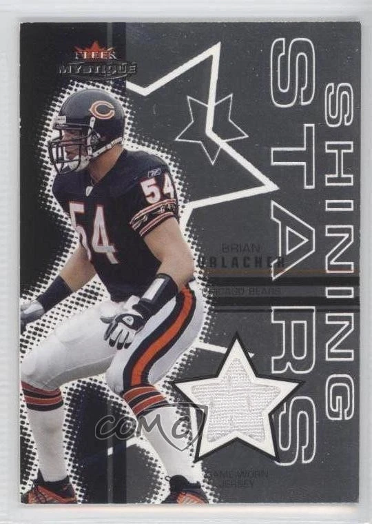 2003 Fleer Mystique Shining Stars Jerseys /250 Brian Urlacher #SS-BU HOF - Image 1 of 2