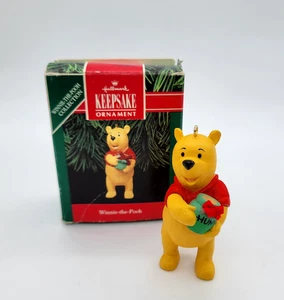 WINNIE THE POOH - Decorazione natalizia ricordo segno distintivo Disney vintage 1991 - Foto 1 di 3