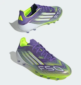 adidas F50 Elite AG JH7638 Purple Rush Cloud White Lucid Lemon Men's Size - Picture 1 of 12