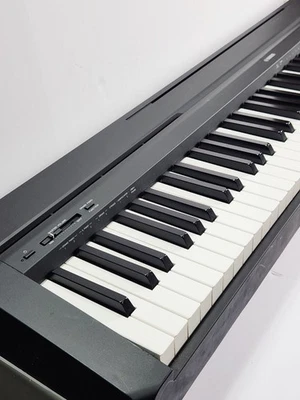 Pacote de piano digital Yamaha P-45 com suporte duplo Gearlux banco acolchoado - Imagem 1 de 4