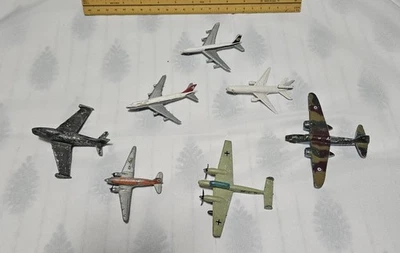 LOTE Aviones de Juguete Diecast Vintage Aviones Militares y Comerciales Foto 1 de 4