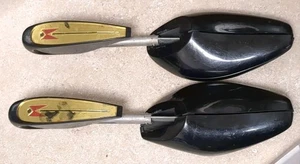 Vintage Black Gold Red Mid Century Modern MCM Shoe Trees O.A. Miller Large 12" - Picture 1 of 3