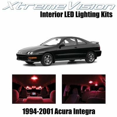 LED interior XtremeVision para Acura Integra 1994-2001 (6 piezas) rojo Foto 1 de 4