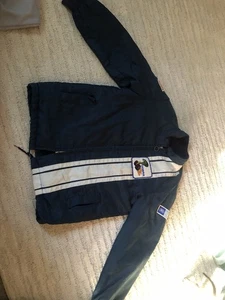 Vintage 60’s Ford Cobra Light Blue Fleece Satin Racing Jacket Size Small - Picture 1 of 3