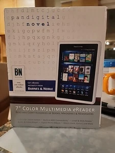 BNIB Pandigital Novel PRD07T10WWH7 1GB, Wi-Fi, 7in - White - Afbeelding 1 van 5