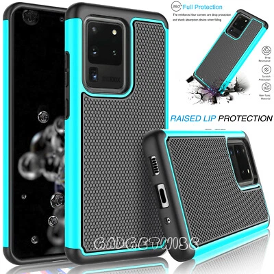 Funda protectora rígida de silicona con armadura resistente a prueba de golpes para Samsung Galaxy S20 S10 S9 Foto 1 de 3