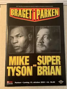 Mike Tyson vs Brian Nielsen 2001 Program, Denmark; Joe Calzaghe & Mercer on show - Picture 1 of 3