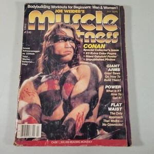 Arnold Schwarzenegger Conan Cover Muscle & Fitness Magazine July 1982 Joe Weider - Picture 1 of 11