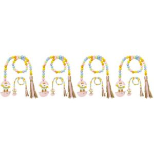  8 pièces guirlande boho décoration perles perles de Pâques perles en bois décorations