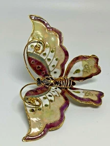 Adorno de mariposa Cloisonne o Knick Knack - Imagen 1 de 12