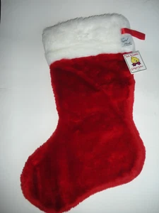 New Vintage Playful Plush by Chrisha Christmas Stocking 1988 NOS - Picture 1 of 5