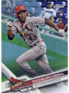 Tarjeta de novato refractor Magneuris Sierra 2017 Topps Chrome Update 080/250 #72 - Imagen 1 de 1