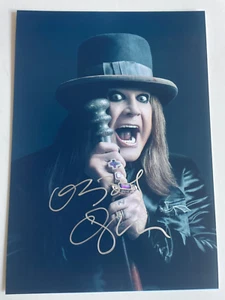 Foto autógrafa Ozzy Osbourne autógrafa firmada a mano - foto de 8 x 12 con certificado de autenticidad - Imagen 1 de 5