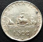 1960-R Italy 500 Lire Silver Coin - 83.5% Silver