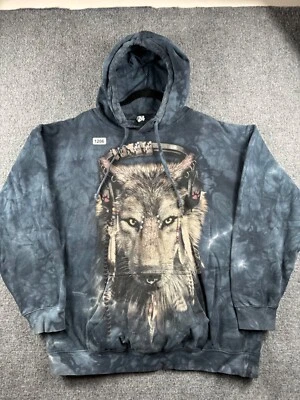 Suéter The Mountain Wolf Talla M Adultos Azul Tie Dye Sudadera con Capucha 2011 Foto 1 de 4
