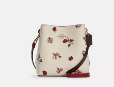 Coach C 7268 Mini Town Bucket Bag With Ladybug Floral Print - Image 1 of 3