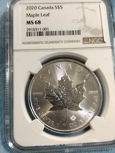 2020 Canada Maple Leaf S$5 - 2020 MS 68 - Bild 1 von 6