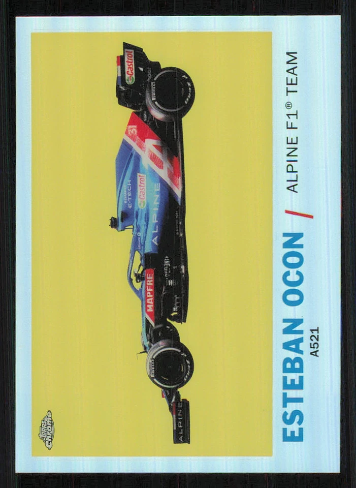 2021 Topps Chrome Formula 1 '61 Topps Sports Cars #T61EO Esteban Ocon - Image 1 of 2