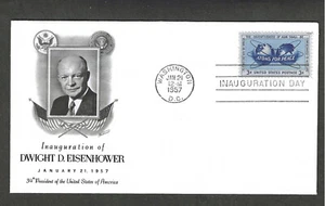 1957 Inauguración de Dwight D Eisenhower Wash., DC 21-1957 Fleetwood Cachet - Imagen 1 de 1