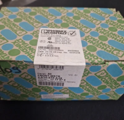Phoenix Contact FRONT MSTB 2.5/10-STF-5,08 Terminal Blocks ,1777879 lot of 50pcs - Image 1 of 4