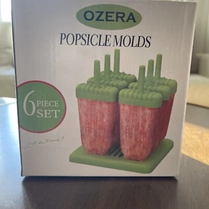 Popsicles Molds ,Set Of 6 ,Reusable, Easy Release , +Funnel And Cleaner Brush - Picture 1 of 5