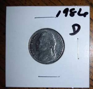 1986 - D Mint - Jefferson Nickel + Protective Coin Holder! - Picture 1 of 2