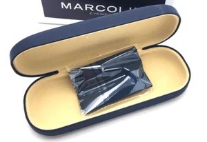 Marcolin Blue Clamshell Snap Glasses Eyeglass Hard Case - Picture 1 of 2