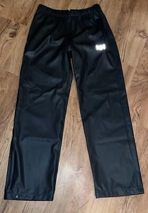 Helly Hansen Größe 152/12 Junior Jugend schwarz Moos Regenhose Druckknöpfe - Bild 1 von 6