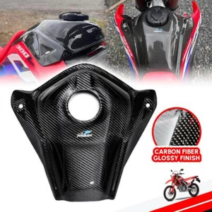 Coperchio Serbatoio Carburante Carbonio Pad Protezione Accessori Olio Per Honda CRF300L Bici - Foto 1 di 9