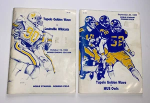 Two Tupelo Golden Wave Football Programs 1984, 1985 - Picture 1 of 12