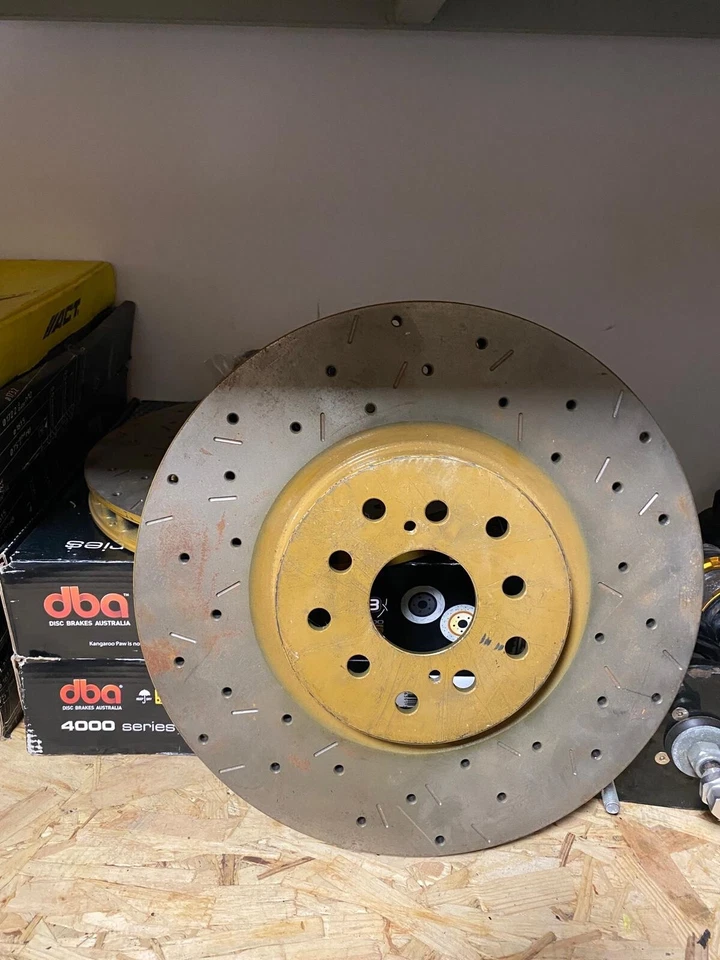 DBA 4000 Series Drilled/Slotted Rotor Pair Rear - SUBARU 08-12 - Image 1 of 1