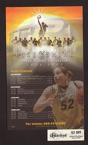 Purdue Boilermakers--2004-05 calendario imán de baloncesto - Imagen 1 de 1