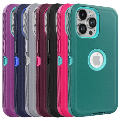 7 Pack Shockproof Case Cover For iPhone 11 12 13 14 15 16 Pro Max SE 2 3rd 6 7 8 - Image 1 of 4
