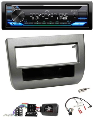 JVC Bluetooth Lenkrad USB DAB CD Autoradio für Lancia Y 843 2005-2011 anthrazit - Bild 1 von 4