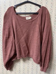 Nation LTD Pullover Rose Rosa Alpaka Merinowolle Ballon Dolmanärmel Medium - Bild 1 von 5