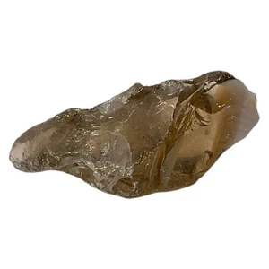 Bernsteinfarbenes transluzentes opalisierendes Kunstglas Schlackenglas #5XL178 - Bild 1 von 6