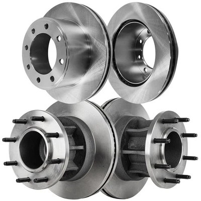 Rotores de disco de freno delanteros y traseros para Ford F-350 Super Duty 2007 2008 2009-2012 Foto 1 de 4